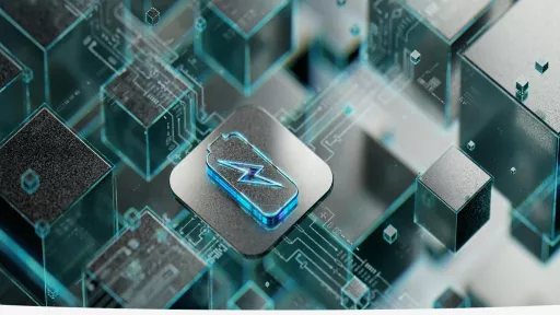 computer grid in blue