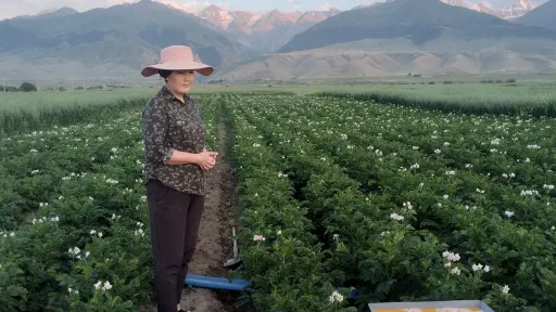 Kyrgyzstan farmer woman