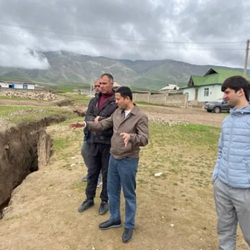 Visiting project site for green road toolkit